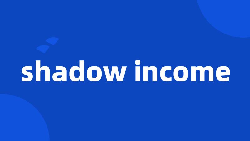 shadow income