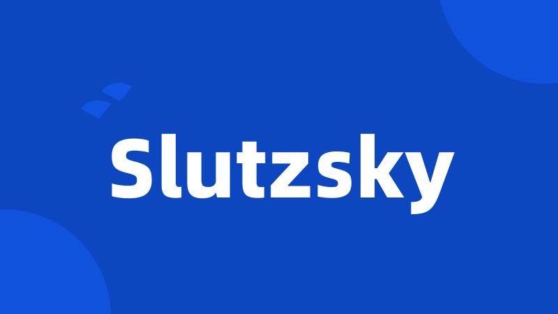 Slutzsky