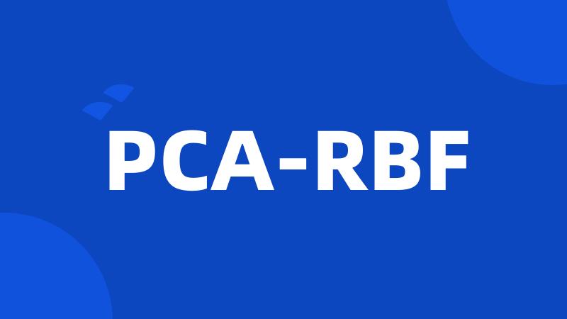 PCA-RBF