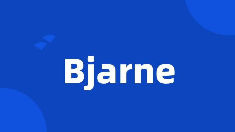 Bjarne