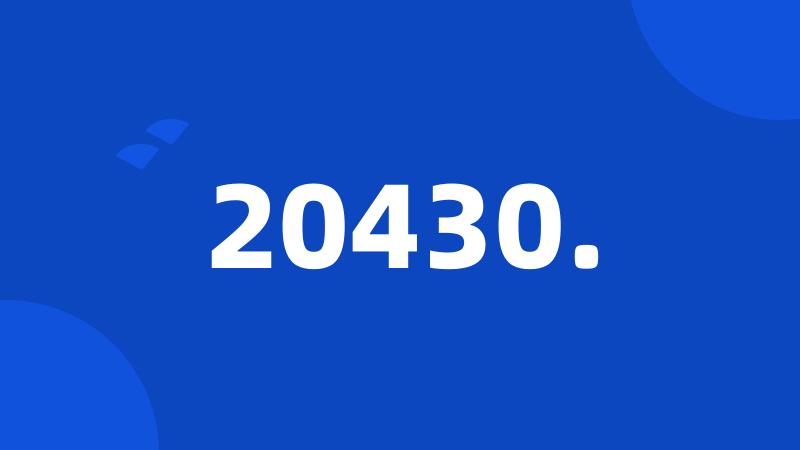 20430.