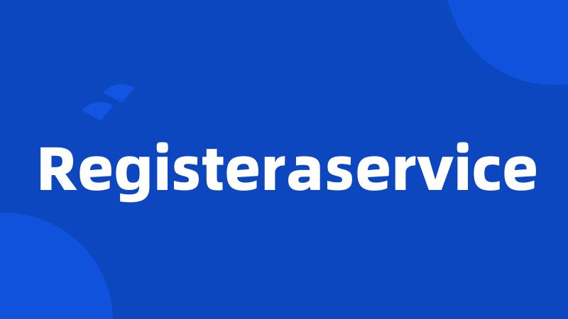 Registeraservice