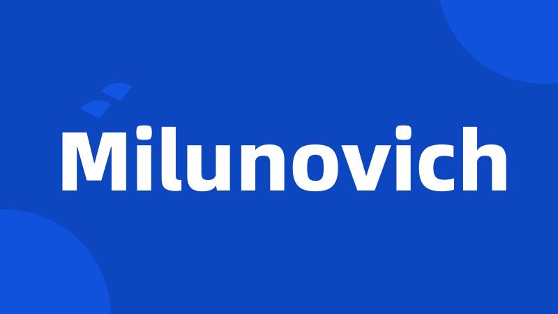 Milunovich