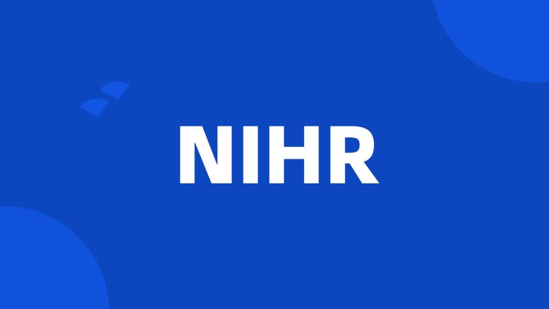 NIHR