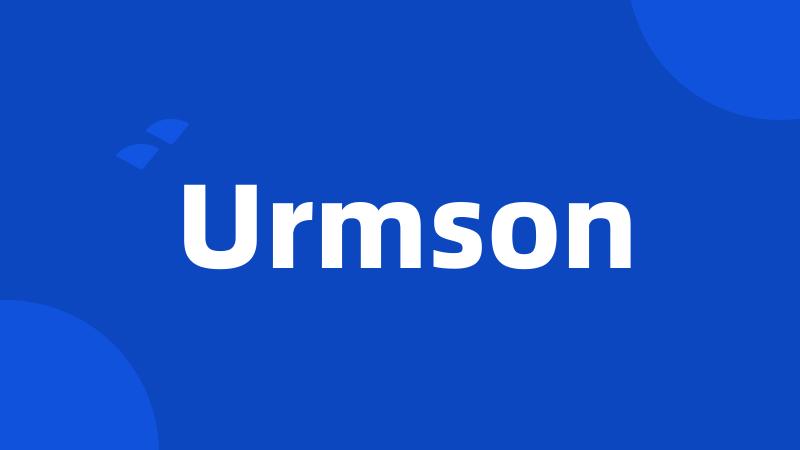 Urmson