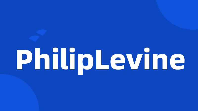 PhilipLevine