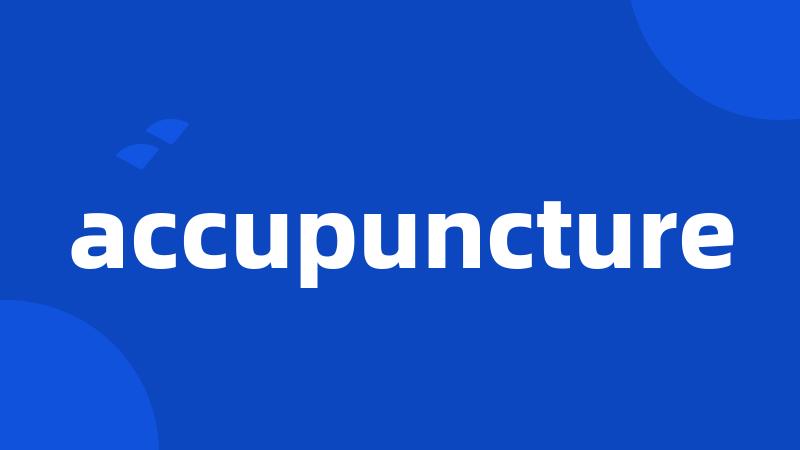 accupuncture