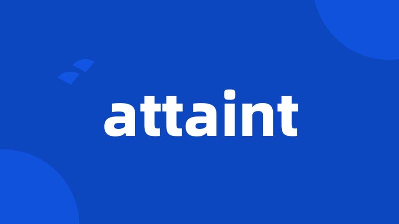 attaint