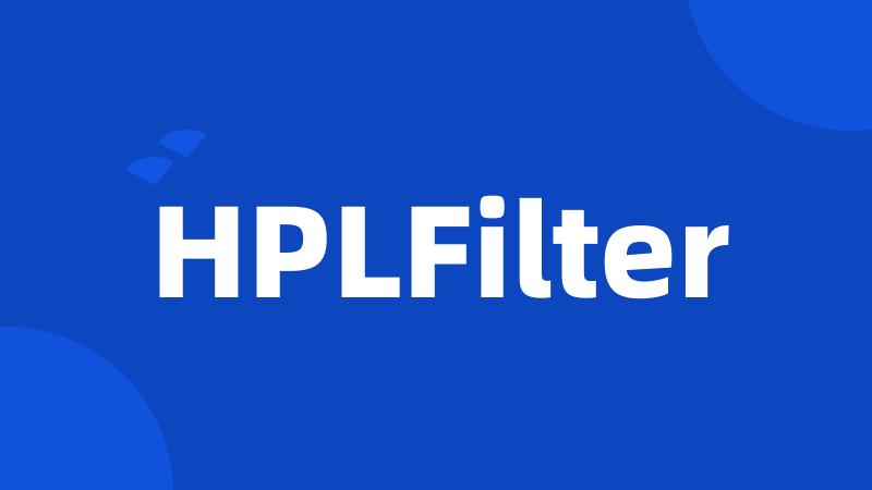 HPLFilter