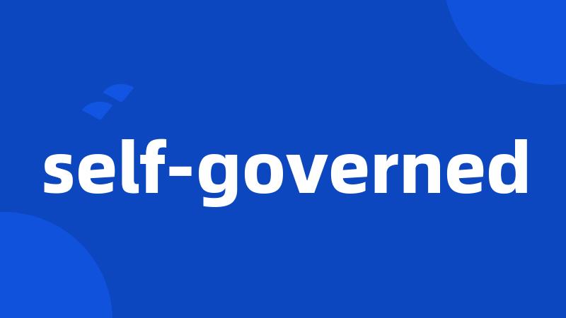 self-governed