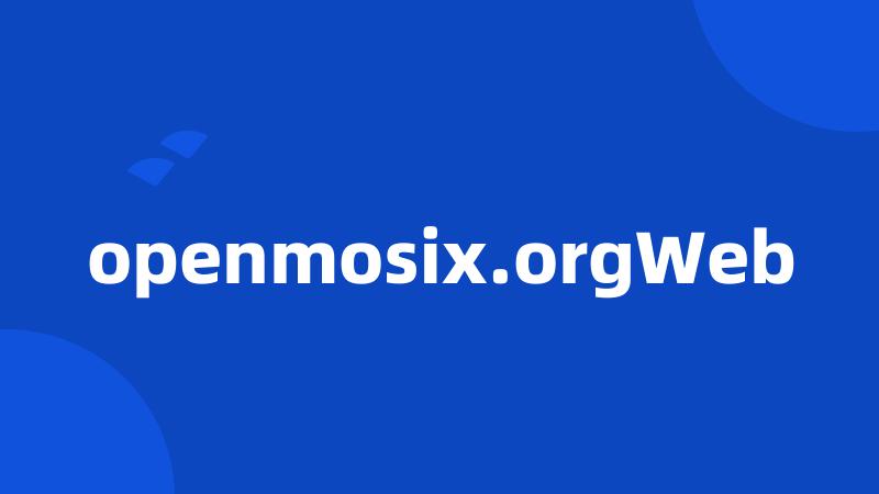 openmosix.orgWeb