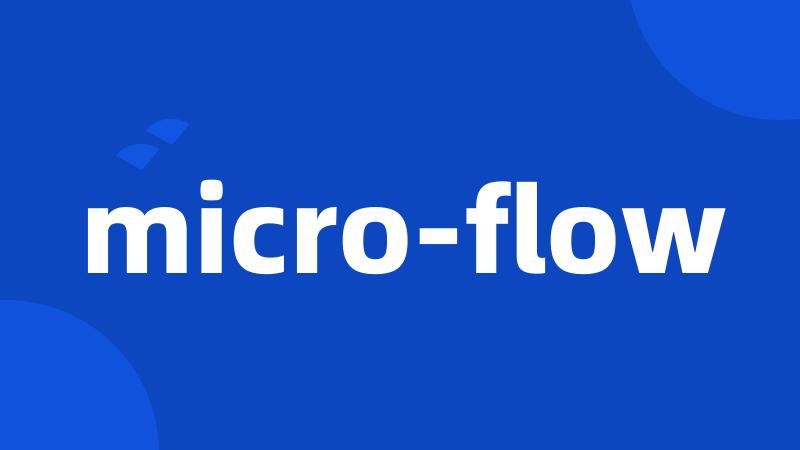 micro-flow