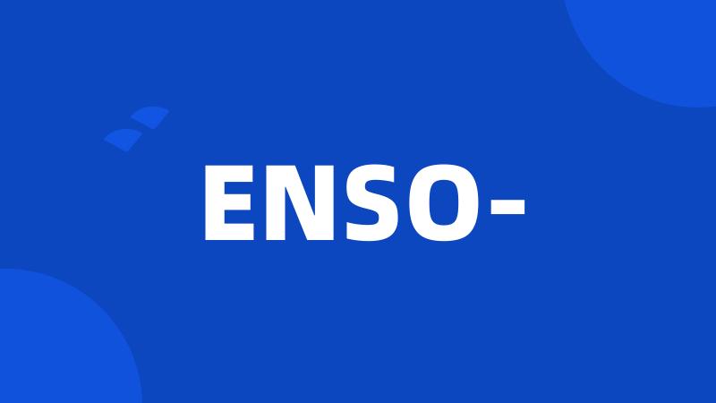 ENSO-