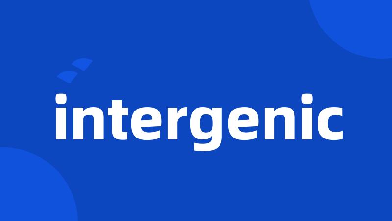 intergenic