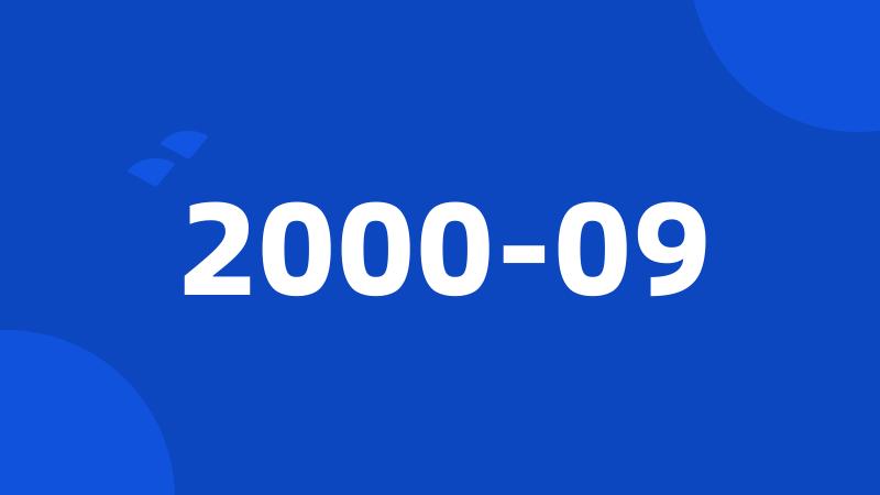 2000-09