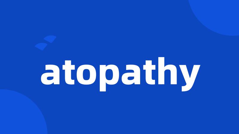 atopathy