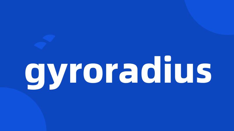 gyroradius