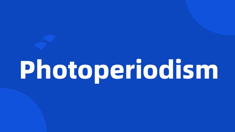 Photoperiodism