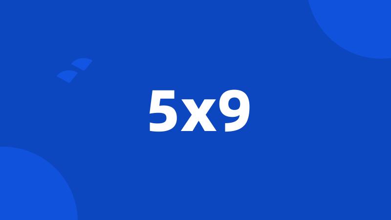 5x9