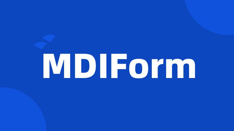 MDIForm