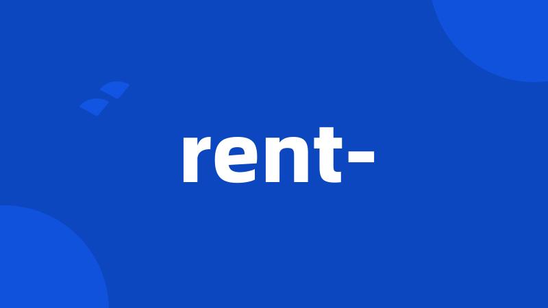 rent-