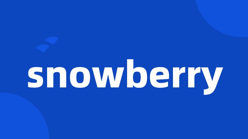 snowberry