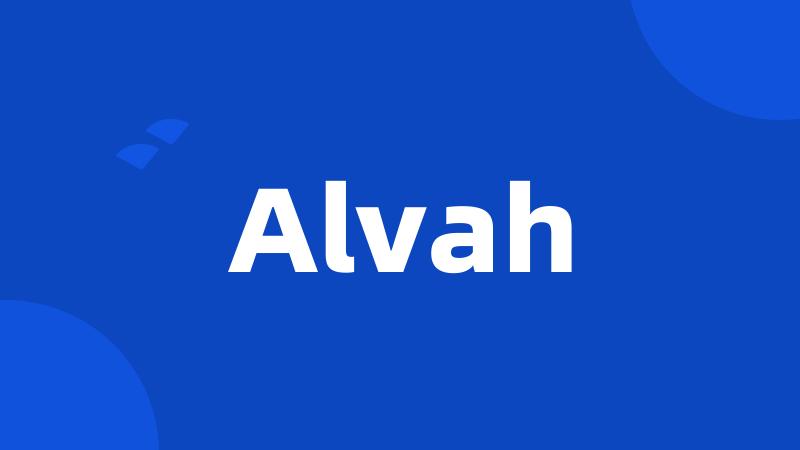 Alvah