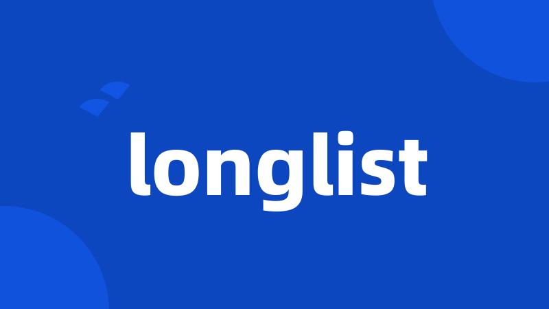 longlist