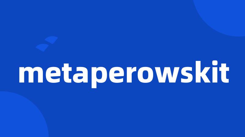 metaperowskit