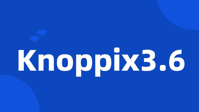 Knoppix3.6