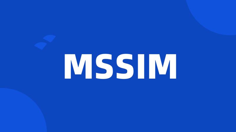 MSSIM