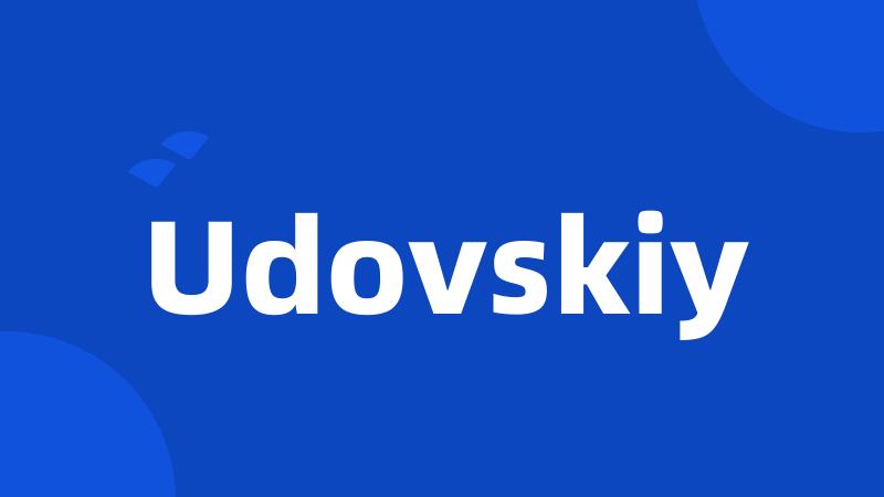 Udovskiy