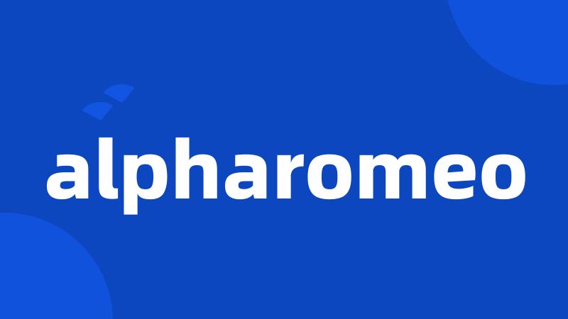 alpharomeo