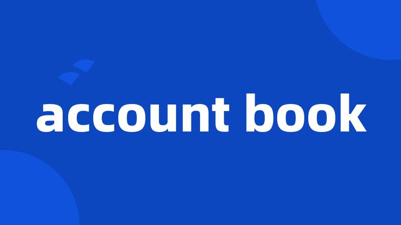 account book