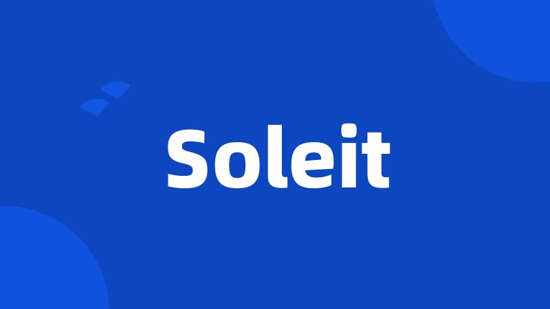 Soleit