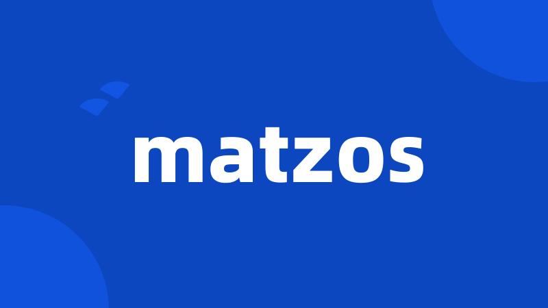 matzos