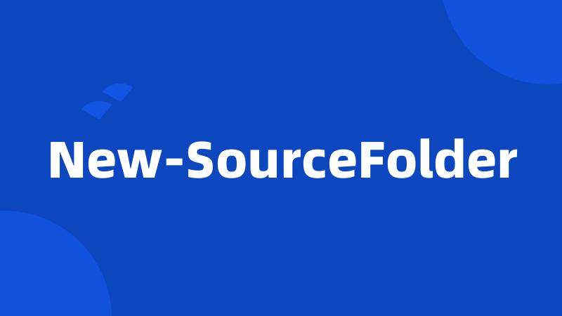 New-SourceFolder