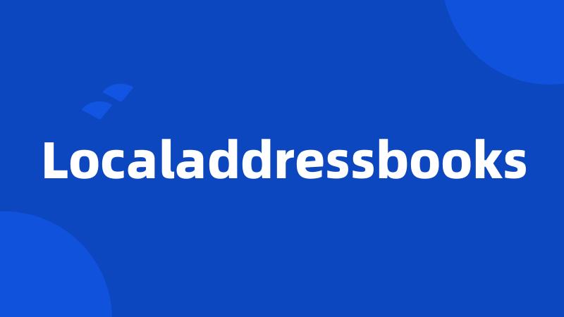 Localaddressbooks