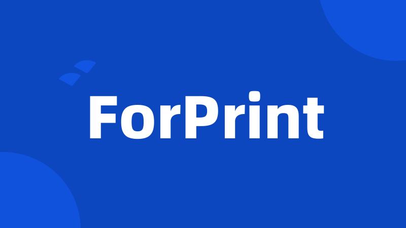 ForPrint