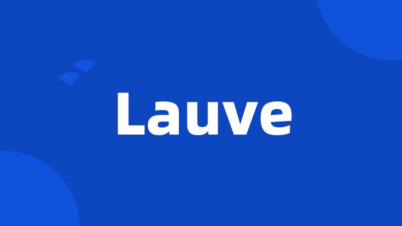 Lauve