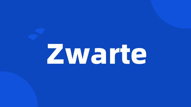 Zwarte