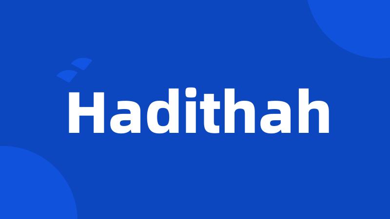 Hadithah