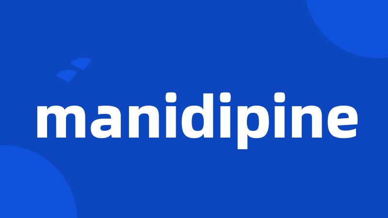 manidipine