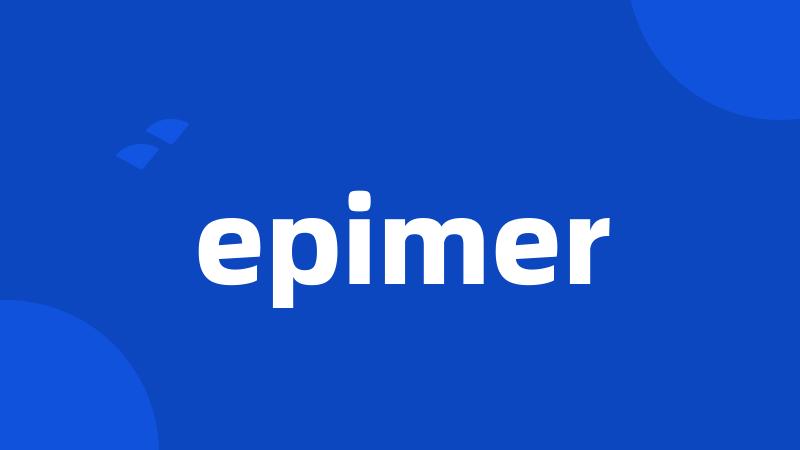 epimer