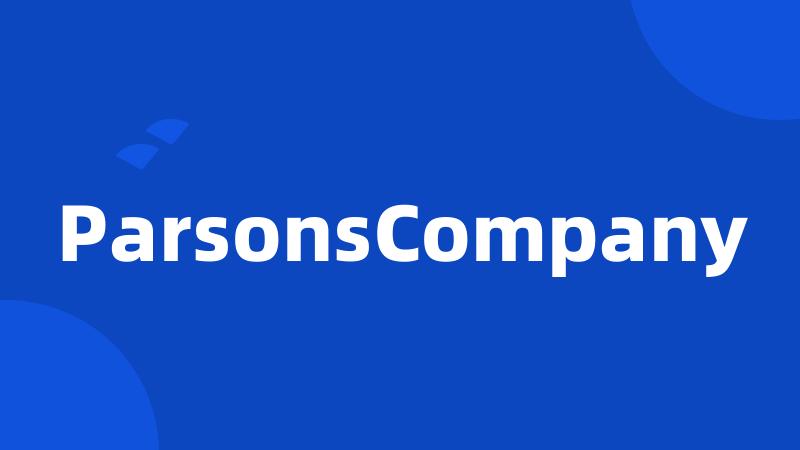 ParsonsCompany