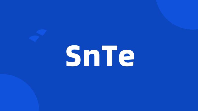 SnTe