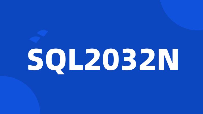 SQL2032N