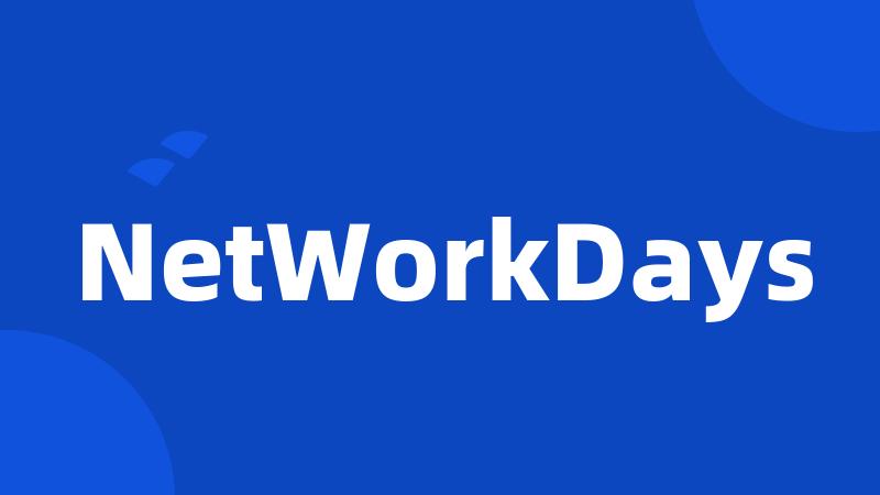 NetWorkDays