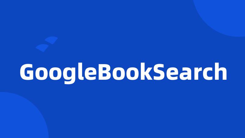 GoogleBookSearch