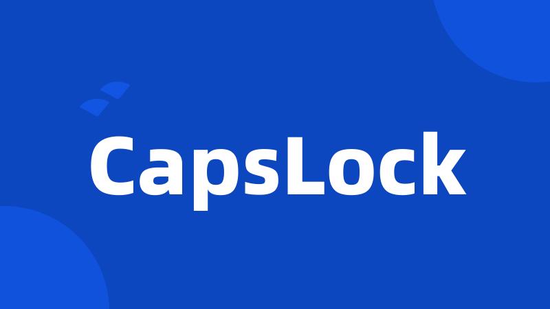 CapsLock